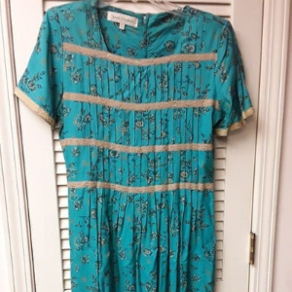 Vintage Light Baby Blue Long Boho Sarah Elizabeth - Picture 4 of 10